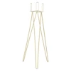Elegant Wedding Flower Stand Set of Two, Durable Gold Crown-Shaped Steel Stand for Wedding, Party, and Event Decoration, Holds 3