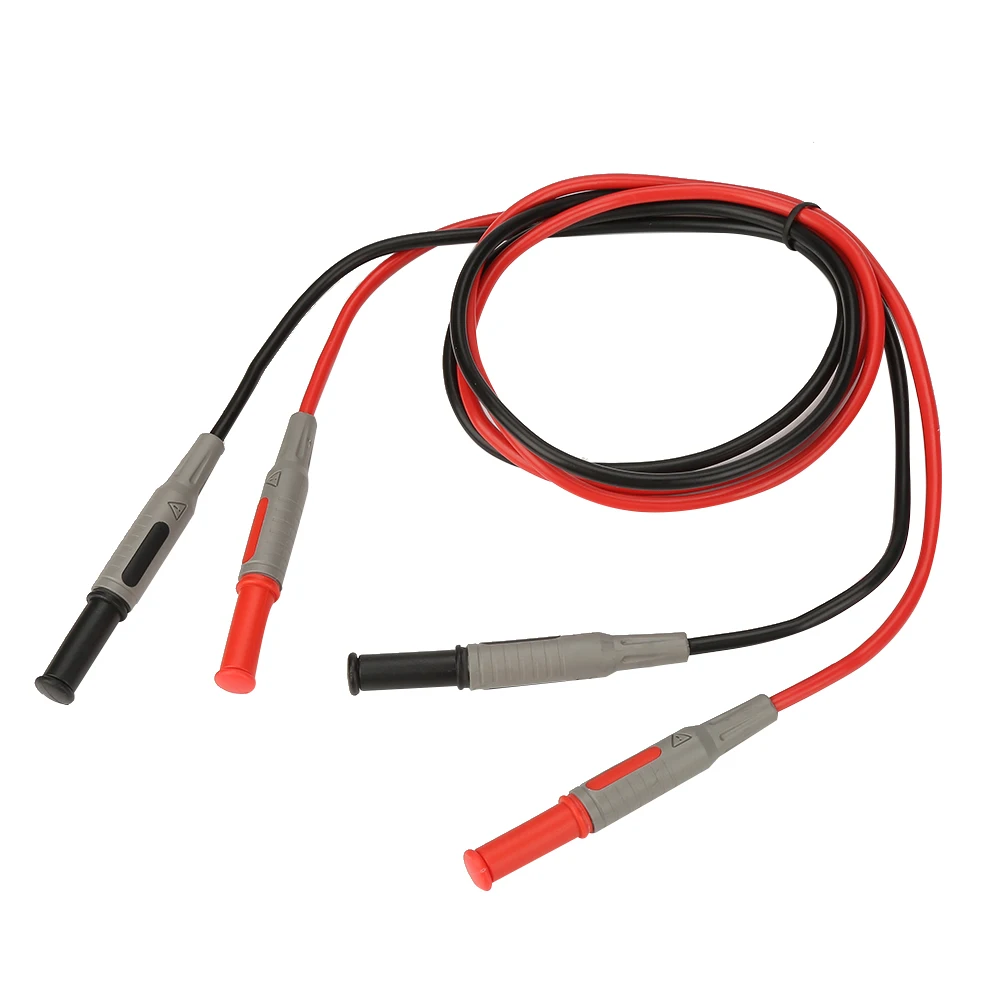 

2Pcs Red Black Cables P1032 Multimeter Test Cable Injection Molded 4mm Banana Plug Test Line Straight to Straight Test Cable