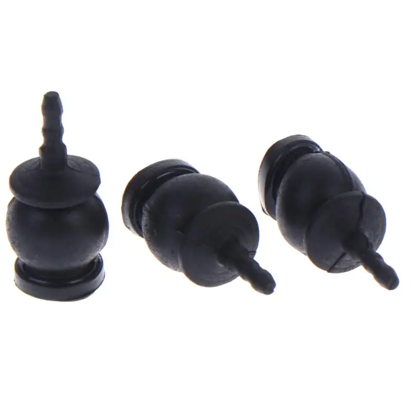 Lot de 3 amortisseurs silicone pour cardan de caméra drone, montés sur une platine anti-vibration.