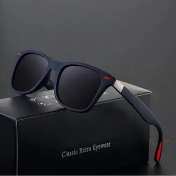 Clássico polarizado design da marca óculos de sol das mulheres dos homens condução pesca quadro quadrado óculos de sol masculino uv400 gafas de sol 1