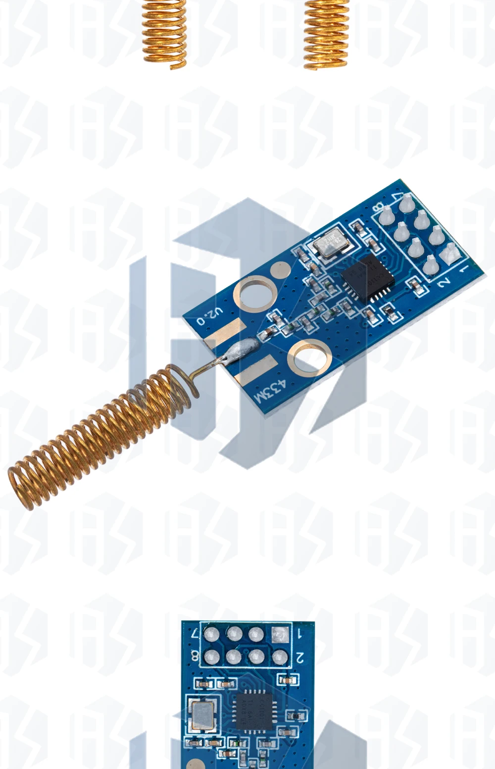 1 ~ 5pcs cc1101 drahtloses Transceiver-Modul 433MHz nrf Distanz übertragungs karte ook fragen msk Modulation programmier bare Steuerung – Detail 7