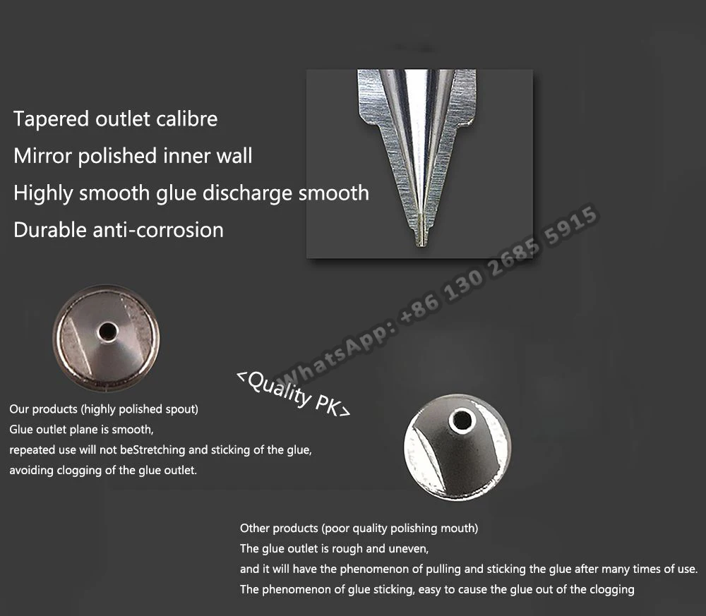 Split Stainless Steel 303 Precision Tapered Dispensing Tip