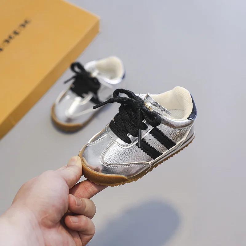Spring Autumn Kids Casual Shoes Fashion Boys Girls Board Shoes Breathable Little Kids Sports Shoes Fashion Sneakers 4