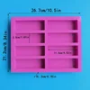 8 Cavity Rectangle Silicone ice mold Cake Baking Pan Pudding Muffin Loaf Brownie Cornbread Mould Square Soap DIY Molds 3