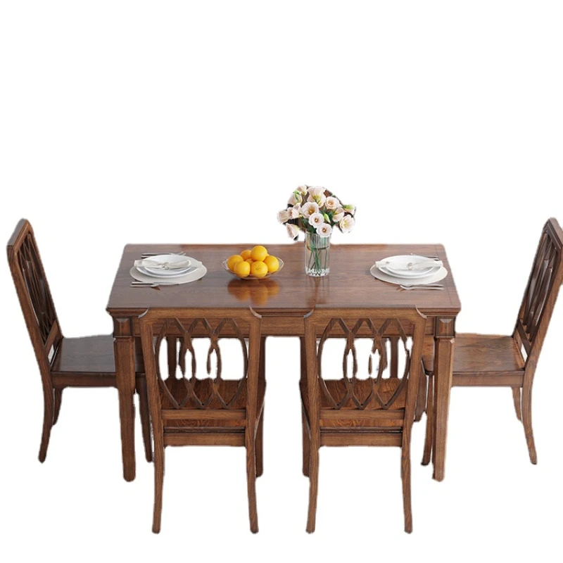 

TLL Table Log Dining Table Rectangular Long Table Large Table for 6 People