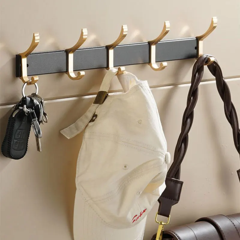 Punch-free Door Behind Hook Storage Wall Hanging Clothes Hanger Coat Hook No Drill Hanger Bedroom Organizer Storage Accessories