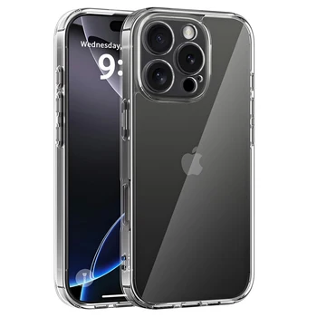 Ultra Thin Clear Case for iPhone 16E 16 15 14 13 12 Mini 11 Pro Max