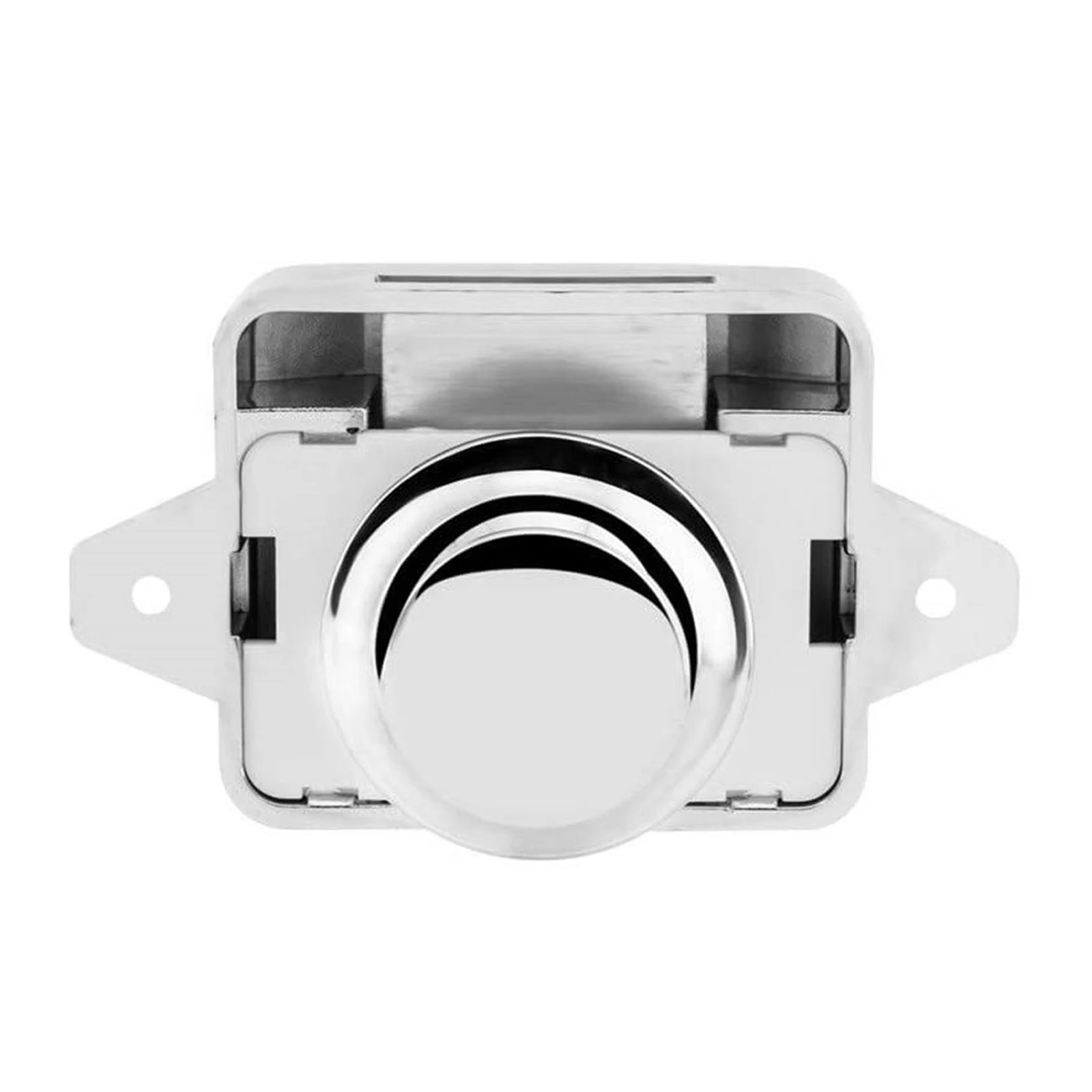 26mm Push Button Latch Cabinet Door Catch Keyless Cupboard Locks RV Yachts Motorhome Camper Caravan Screws and Lock Caps
