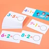 Kids Montessori Math Toys Arithmetic Card Matching Games Addition Subtraction Parish Early Educational Counting Toys for Kid 3
