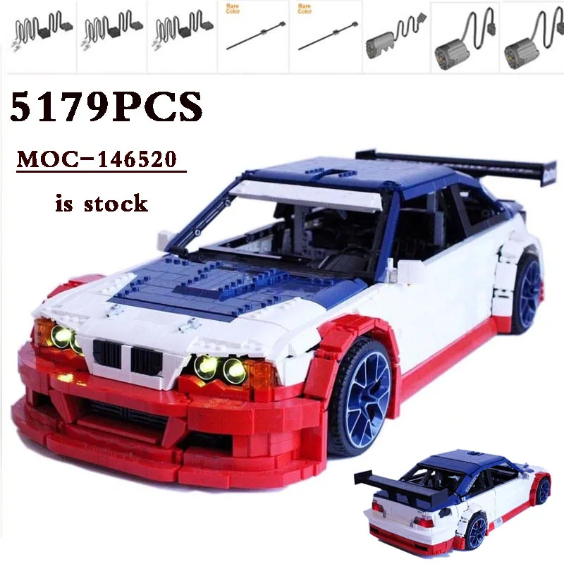 

Новинка MOC-142015M3 E46 GTR самый любимый спортивный автомобиль-RC 5178 шт. масштаб 1:8 гоночные кирпичи для взрослых подарок на день рождения