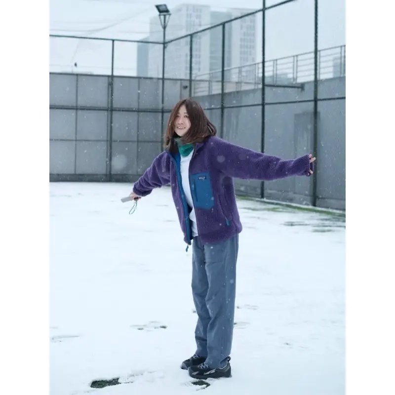 두꺼운 따뜻한 플리스 재킷 커플 아우터웨어 다이어리 패턴 YJ3876CS 아웃도어 캐주얼웨어 하이킹용 레귤러 길이 가디건