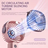 1800mah Mini Portable fan,USB Electric Fan 3 Speeds rechargeable portable fan Eyelash hand fans for room Camping Supplies 5