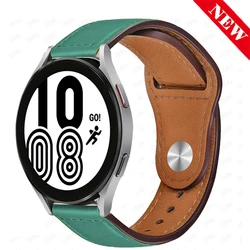 Luxurious Genuine Leather Watch Band - Premium Strap Design for 20mm watch band (Pine green 25)