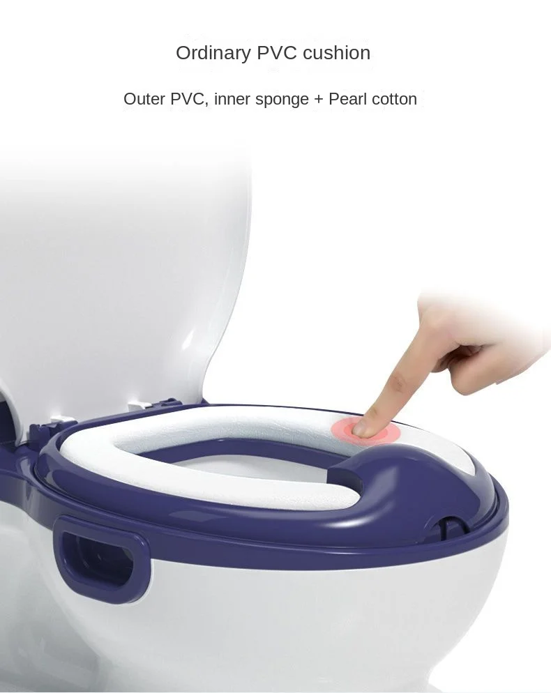 Children'S Potty Pu Cushion 6 Months To 8 Years Simulated Toilet Portable Toddler Potty Kids Travel Training Simulation Toilet