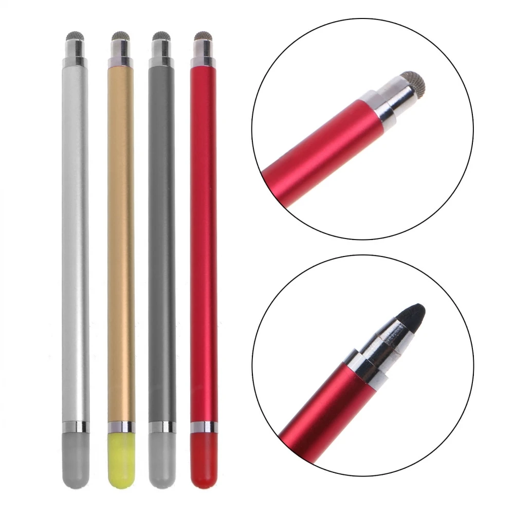 

Stylus Pen 2 in 1 For Touch Screens devices Rubber Tips Capacitive Stylus Pencil For Xiaomi Huawei Samsung Android Phone Tablet