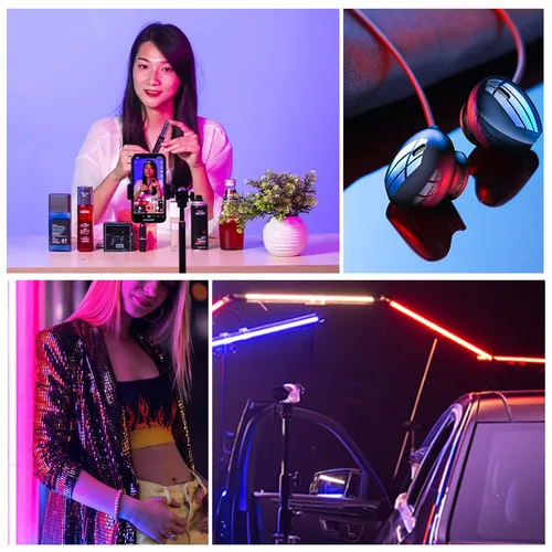 Sokani-X25 25W RGB 다채로운 램프 LED 비디오 라이트, 핸드 헬드 라이트 스틱 사진 조명 RGB 튜브 라이트 사진/스튜디오/비디오 4
