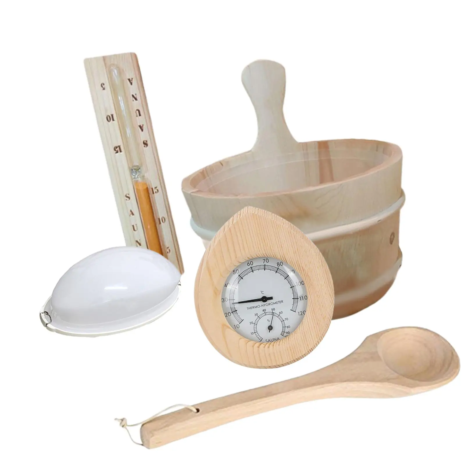 Sauna Accessories Set Sauna Heater Hotels Sauna Wooden Bucket and Ladle Kit Sauna Accessories Set Sauna Heater Hotels Sauna Wooden Bucket and Ladle Kit