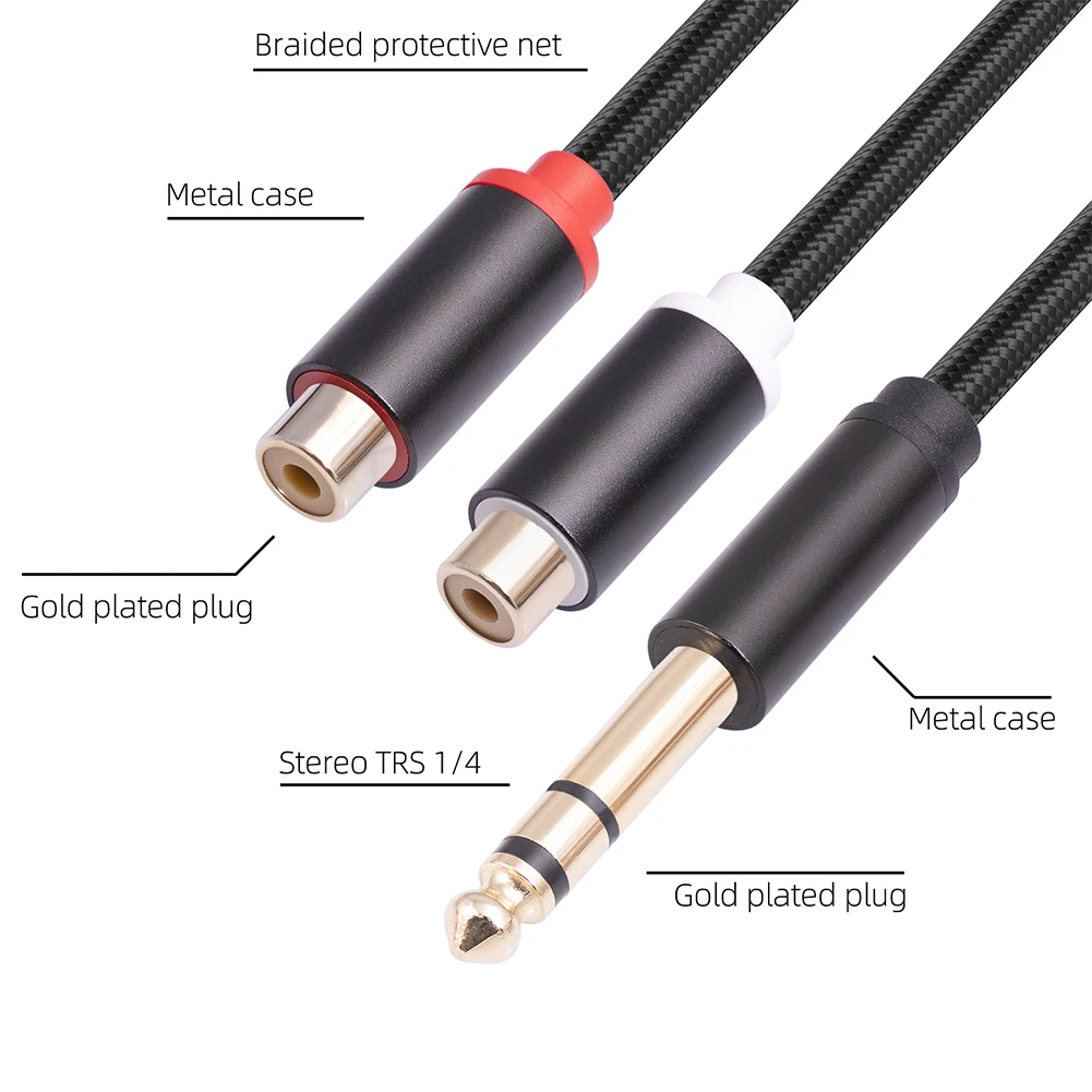 6.35mm RCA  Aux  ̺, Ƽ RCA Ͽ 1/4 ġ , ߿    ȣ   
