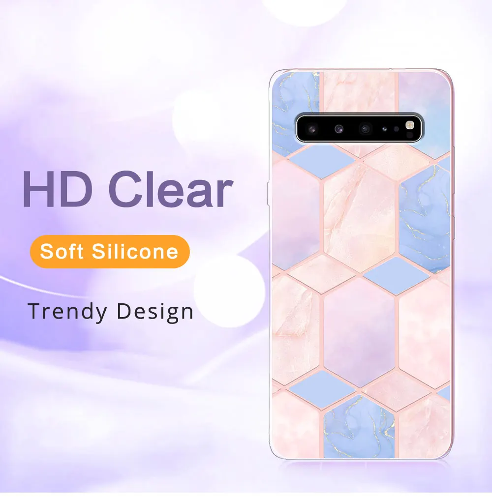 For Samsung S10 Case S10 Plus Nebula Lovely Clear Cover Case For