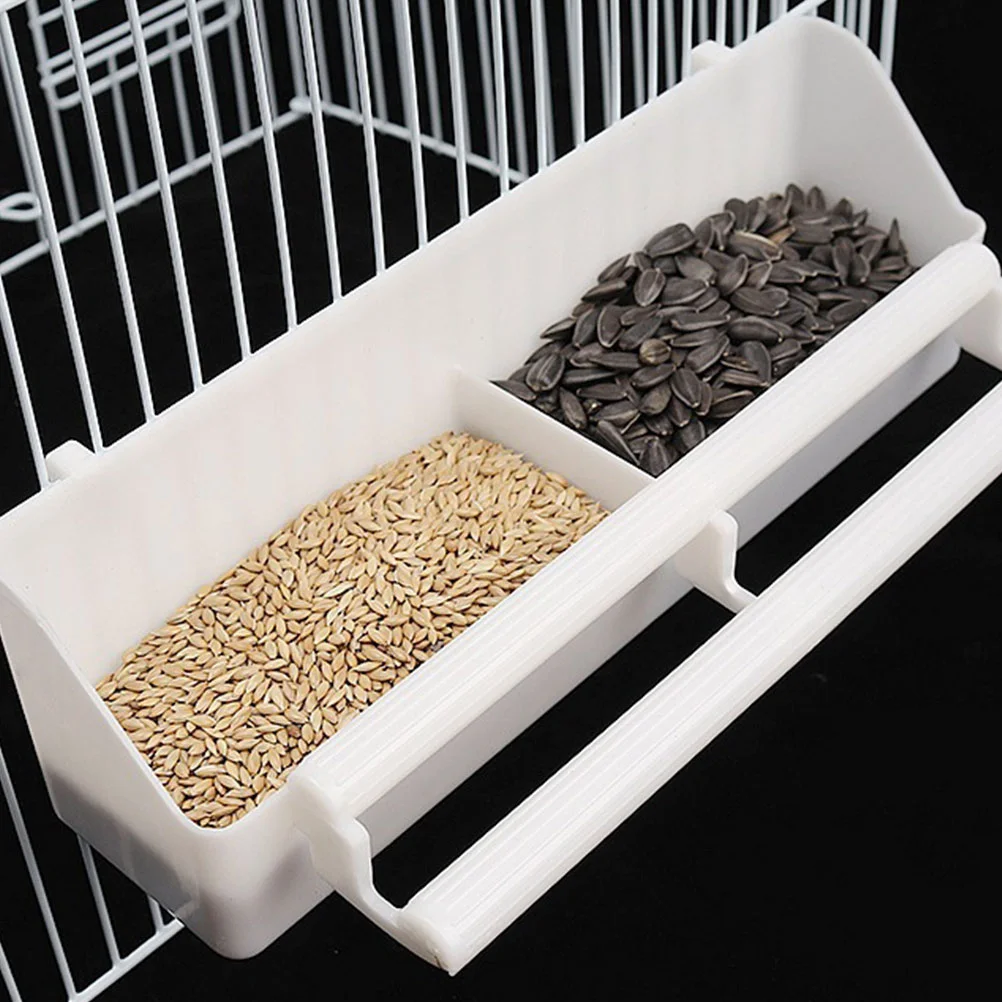 

3 Pcs Parrot Bird Feeder Food Container Cage Box Supply Feeding Bowl Hanging Material