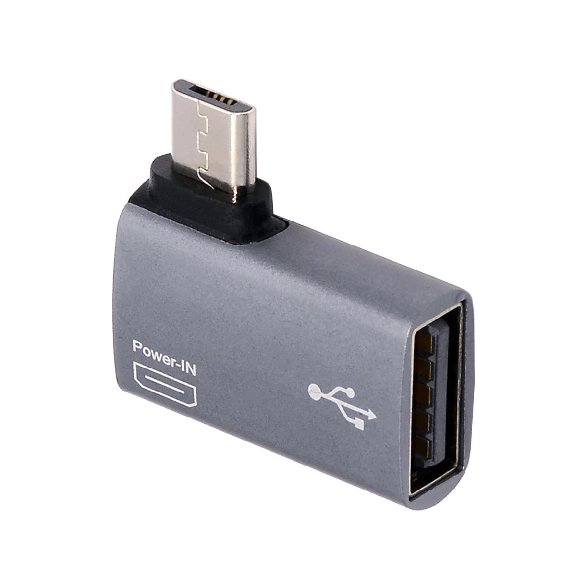 

Кабель Cablecc, 90 градусов, левый угол, Micro USB 2,0, для типа А, женский, с питанием от USB для телефона и планшета