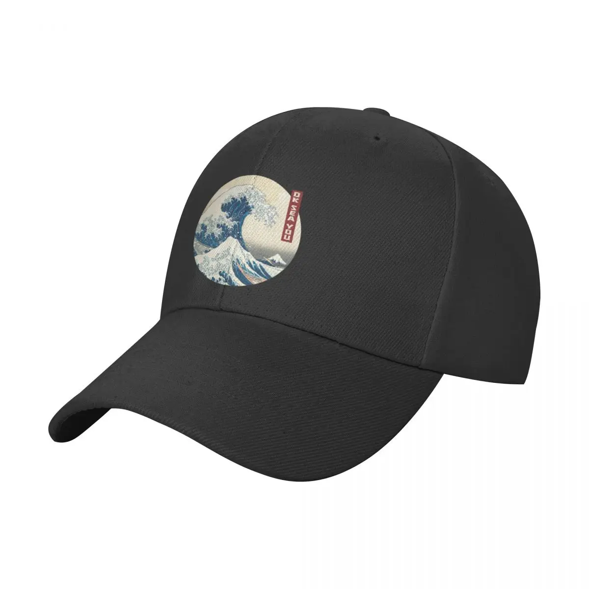 

OK Sea You The Great Wave Baseball Cap black Ball Cap Woman Hats Men's