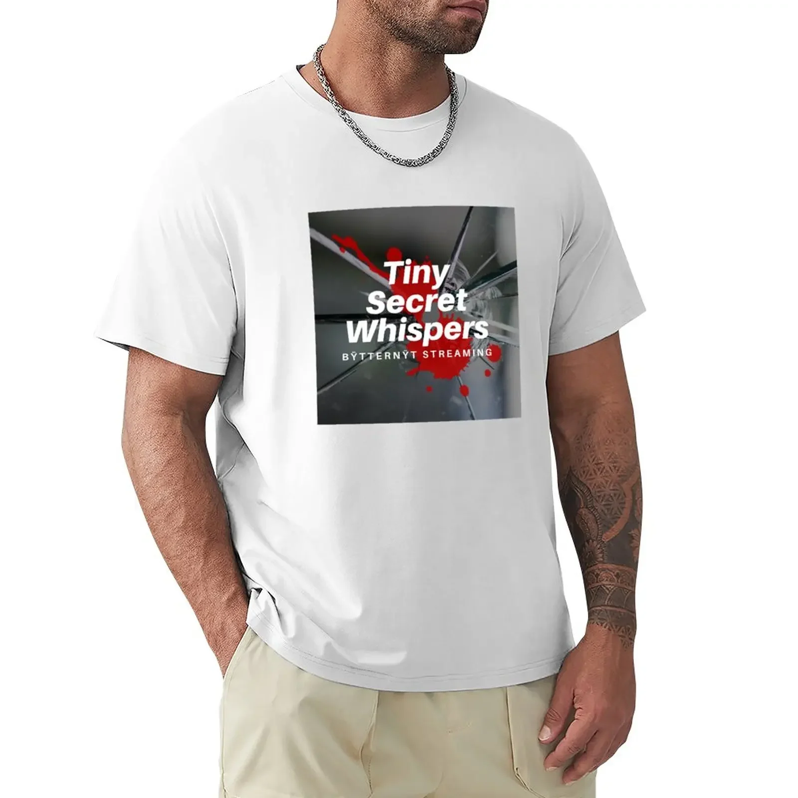 Tiny Secret Whisns T-Shirt Blacks Kawaii Clothes Uomo Abbigliamento Top Blacks Hippie Clothes Plain White T-Shirt Uomo