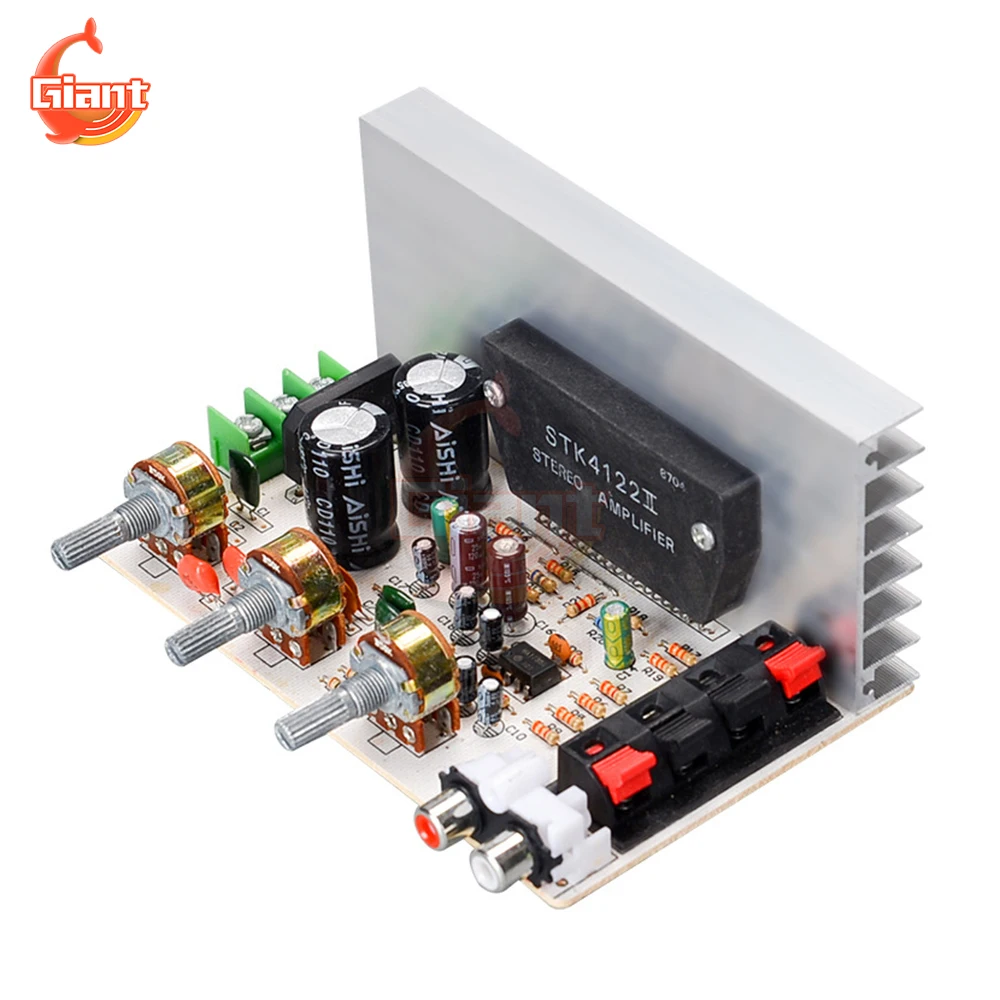 

AC15-18V Audio Amplifier Board 2.0 Channel Subwoofer Amplifier Board 2x50W High Power Volume Potentiometer DIY Amplifier Module
