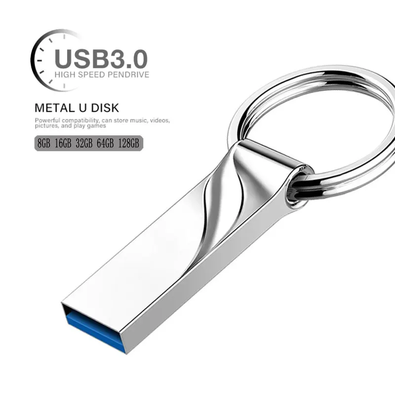 

USB Flash Drive Mini USB 3.0 Pen Drive 128GB 64GB 32GB 16GB Memory Stick 256GB 512GB High Speed Cle USB Stick Metal PenDrive