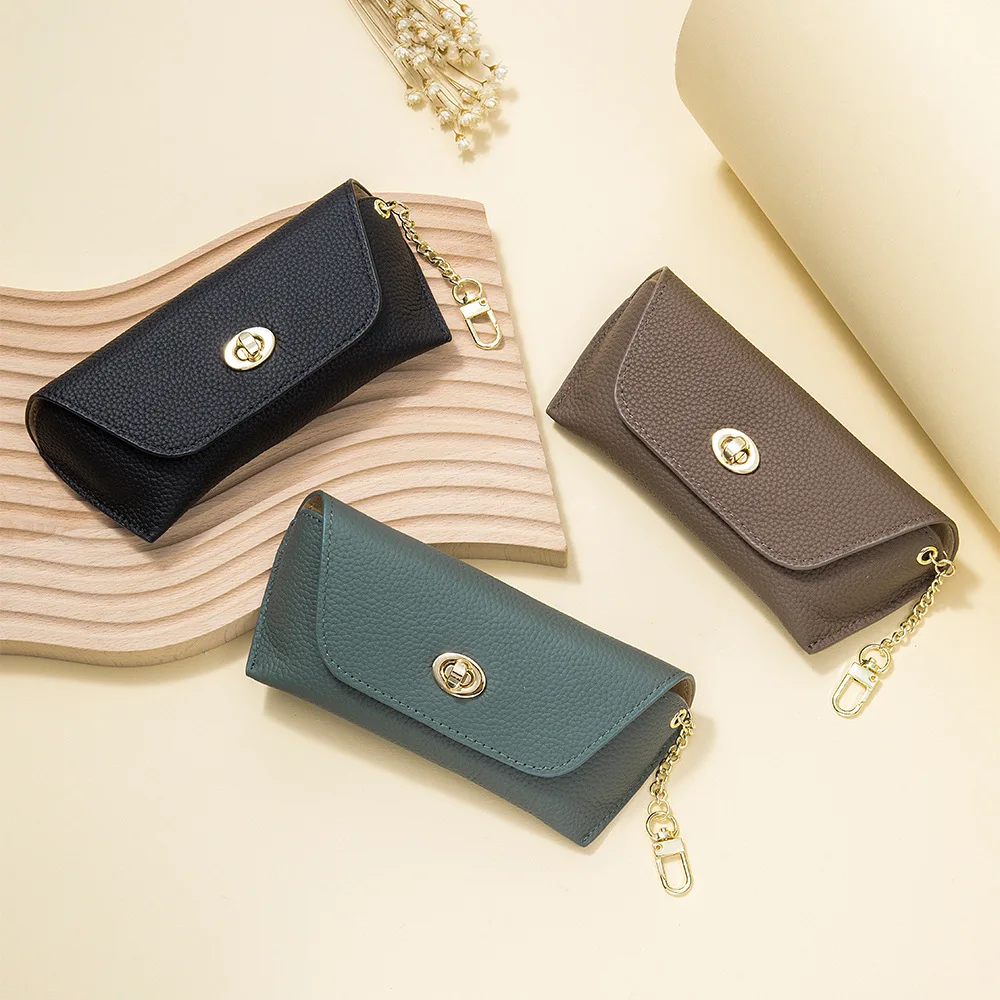 Vintage Handmade Genuine Leather Eyeglasses Case – Luxury Soft Storage Pouch and Spectacles Box