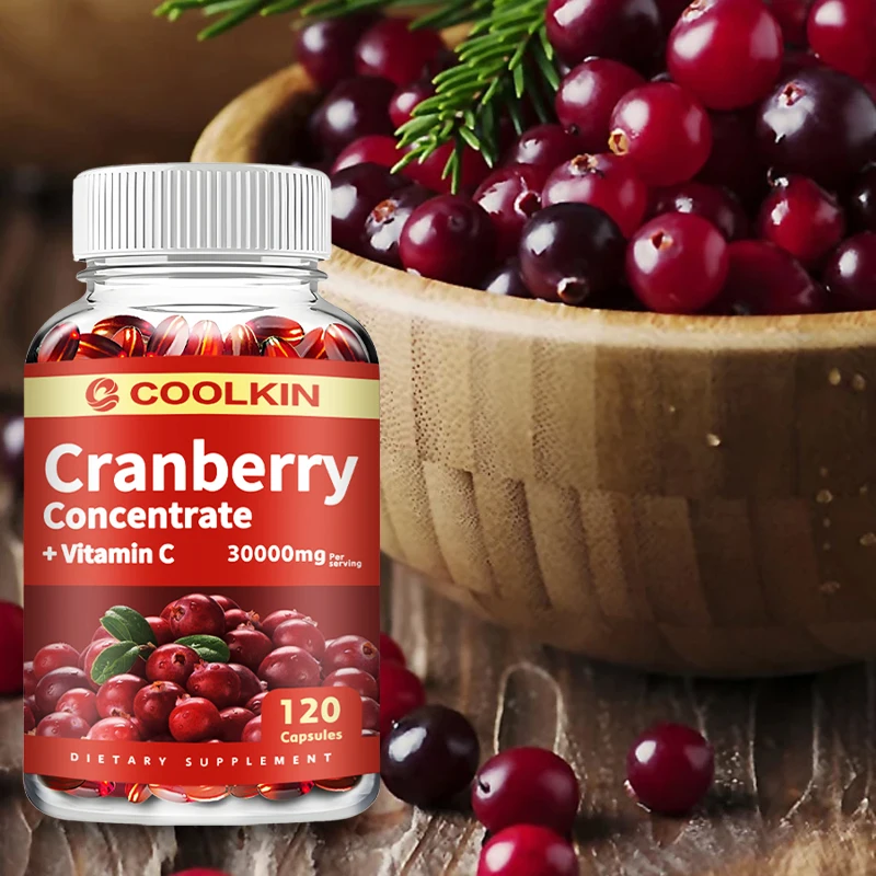 Cranberry Capsules Cranberry Supports Urinary System Health Bladder Health Potent Antioxidant Rich Vita C Capsule Supplement