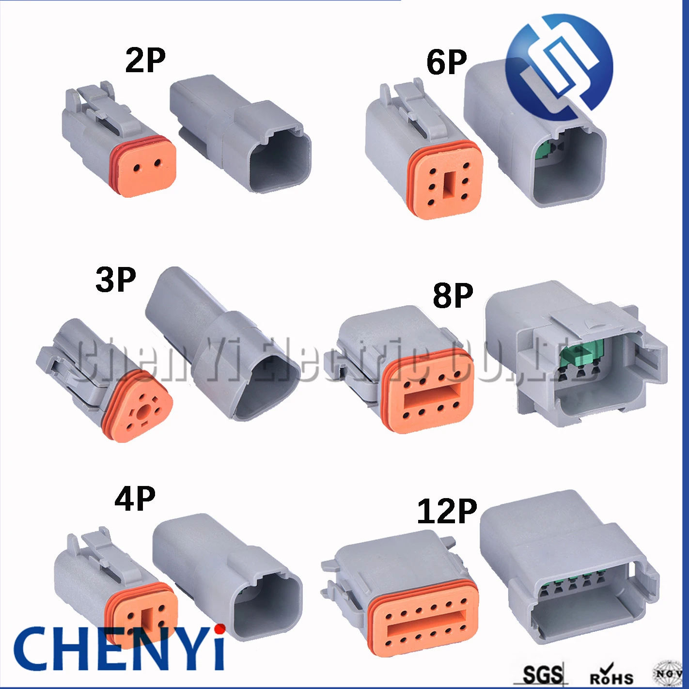 Deutsch DT series connector DT06 2S DT04 2P DT06 3S DT04 3P DT06 4S