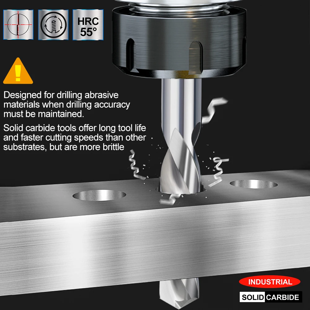 Xcan Hardmetalen Boor 1-12Mm Voor Cnc Draaibank Machine Gun Boor Metalen Gat Boren Cutter