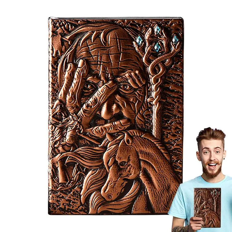 

Leather Embossed Journals For Writing Antique Travel Diary Hardcover Notebook Sketchbook 200 Pages Organizer Notebook Notebook