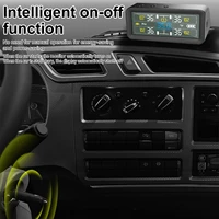 Tire Pressure Monitor with 4 External Sensors LCD Display  Solar and Type-C Charging Temperature for Car SUV Off-Road Vehicle - Image 5