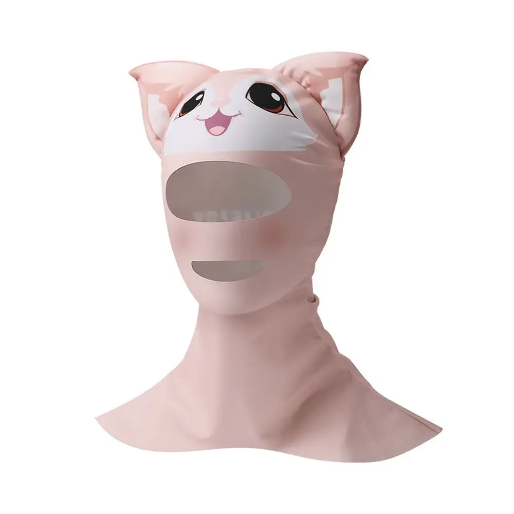 Sunscreen Face Scarf Ice Silk Mask Elastic Head Cover Face Mask Face Cover Eye Protection Summer Diving Mask Women/Girls