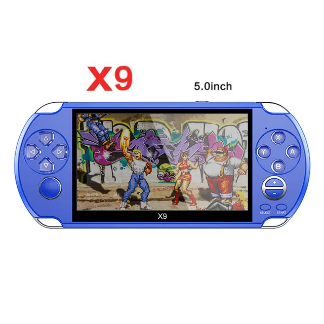 X1/X9/X12 Handheld Game Console Portable Handheld Nostalgic GBA/NES Video Game 5 Inch Large Screen Handheld 