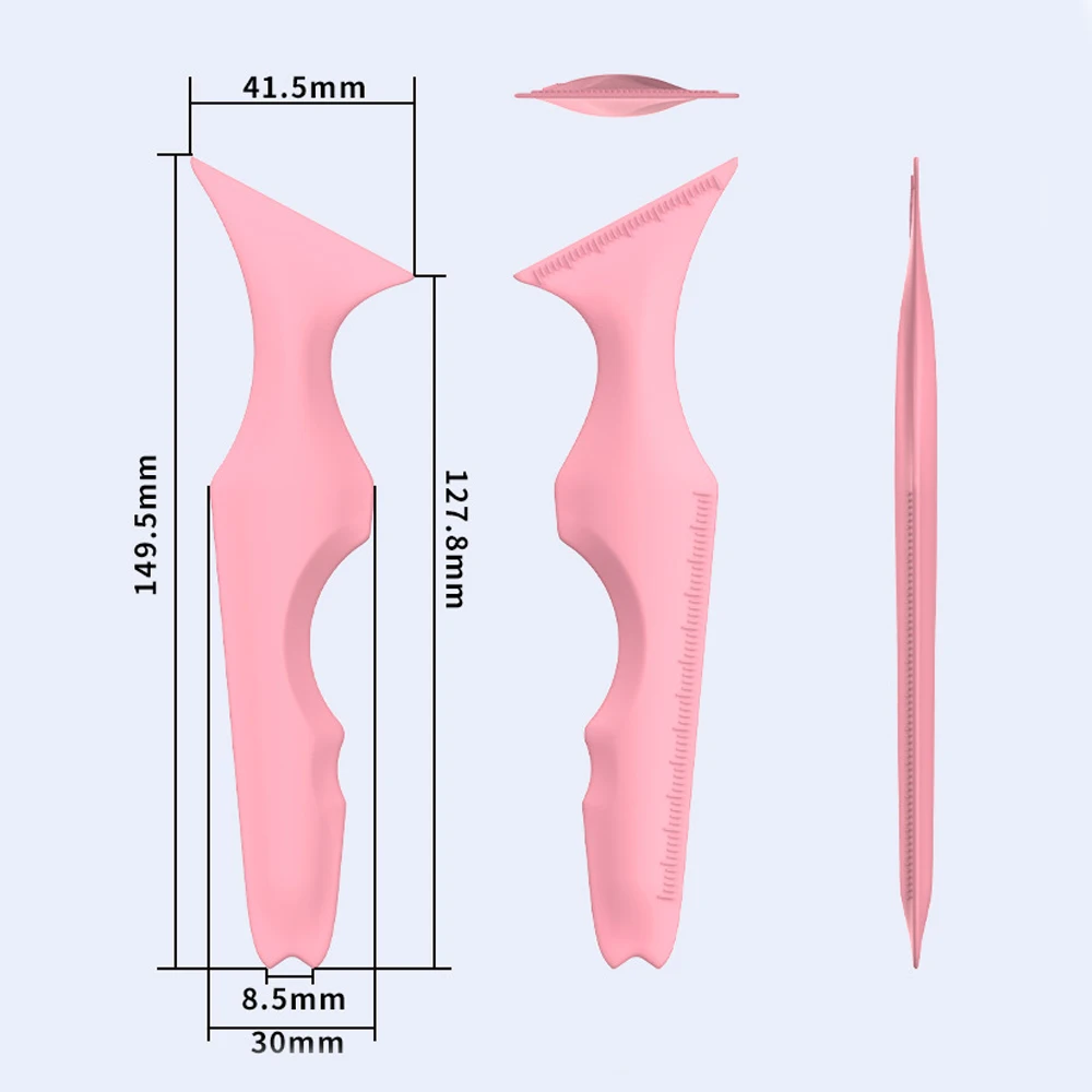 Eyeliner Stencil Tool Makeup Tools 1pc Reusable Silicone Winged Tip Eyeliner Aid Eyebrow Pencil Stencil 5 in1