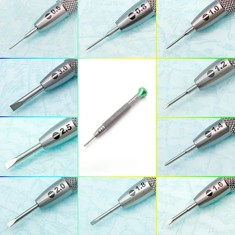 1pc 고품질 마이크로 플랫 헤드 스크루 드라이버 수리 시계 도구 시계 제조 업체에 대한 정밀 시계 스크루 드라이버