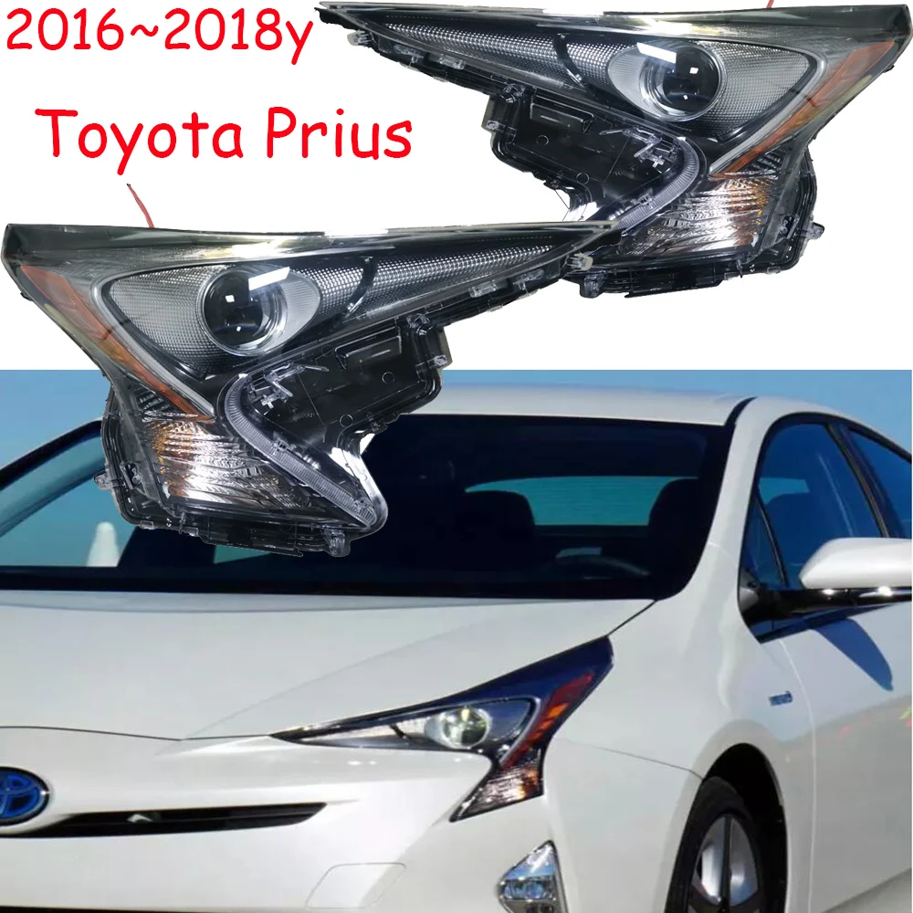 

1 шт. автомобильный бампер, фара для Toyota Prius, фара 2016 ~ 2018y, автомобильные аксессуары, фара prius, противотуманная фара