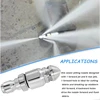 2Pc 5000PSI Sewer Jet Nozzle With Pressure Washer Coupler, Brass Fittings Quick Connector,1/4 Inch Connect To Female NPT 5