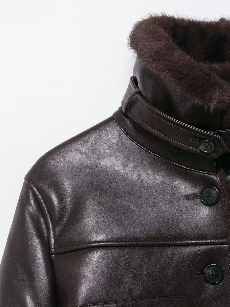 Women Leather Jacket 2025 New Autumn Winter Fashion Double-Sided Wear Coat Female Faux Fur Warm Outerwear Casual New In Jackets