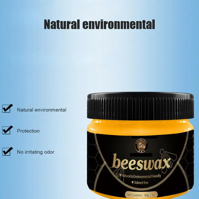 85g Wood Seasoning Beewax Furniture Polish Wood Floor Wear-Resistant Wax Care Home Cleaning furniture beeswax wood care wax