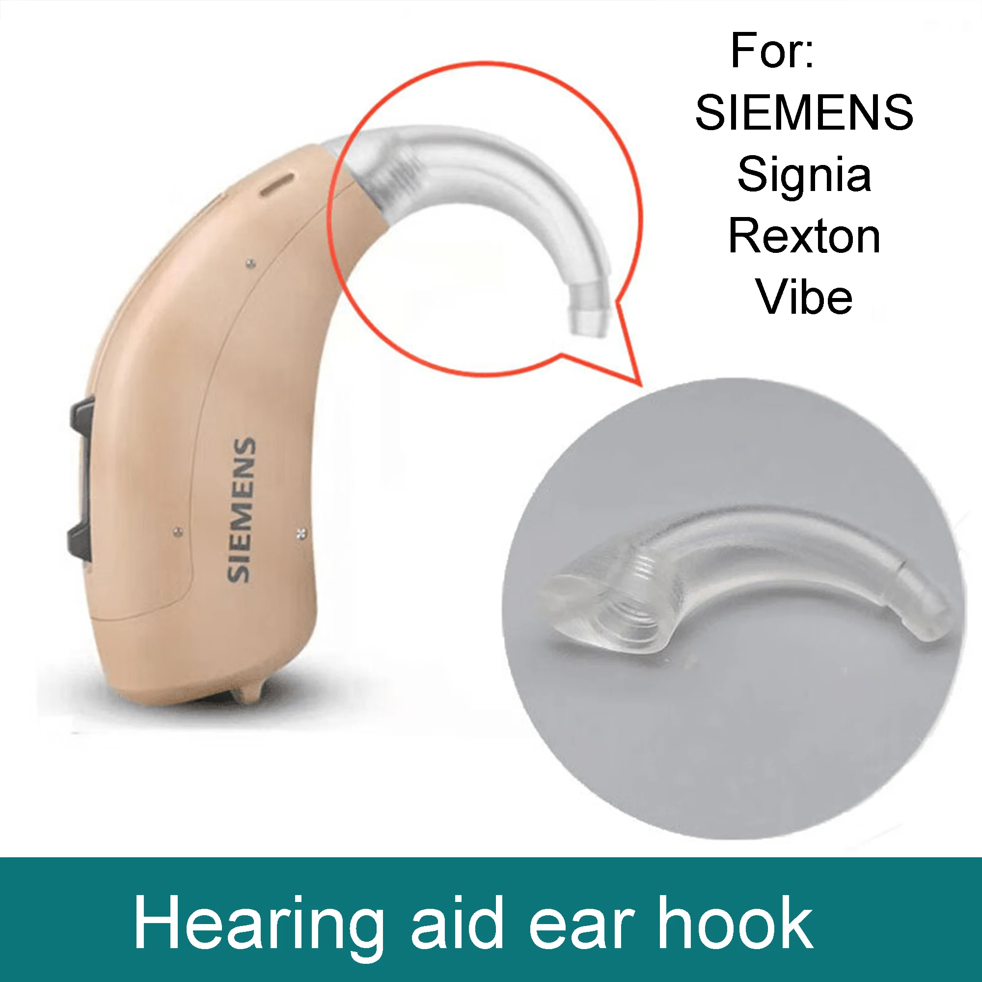 Siemens Earhook for Hearing Aids Signia Earhook Vibe Rexton BTE Hearing Aid Accessories