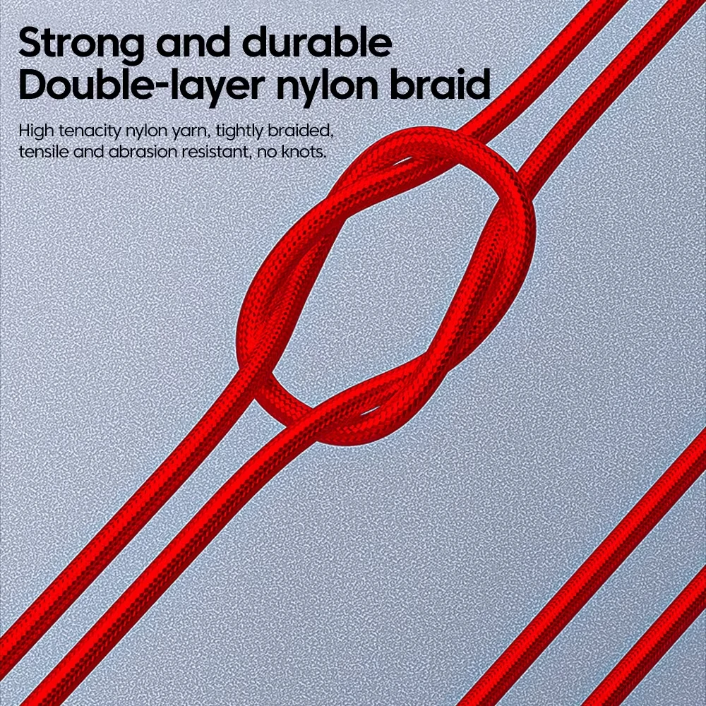NNBILI 3 in 1 Fast Charging Cord 1.2m For iPhone 14 Samsung Xiaomi Huawei 100W 6A Micro USB Type-C Data Cable USBC Charge Wire Best Sellers In Phones Accessories