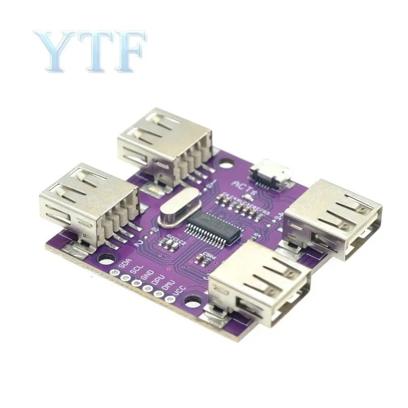 CJMCU-204 ���� USB 2.0 ��� DC ��Ʈ�ѷ�, 4 ��Ʈ USB ���, 5V 500mA