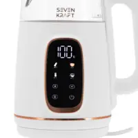 Bouilloire électrique, style élégant, précision, LED, 1,7 L. Idéal pour les thés, le café et pour les parents, régulation de température 40-100 ° C. 5