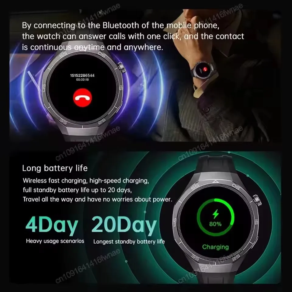 Watch 5 Pro Men Smart Watch 2025 New BT Call Blood Pressure Heart Rate Sport Waterproof SmartWatch GPS Watches for IOS Android 5