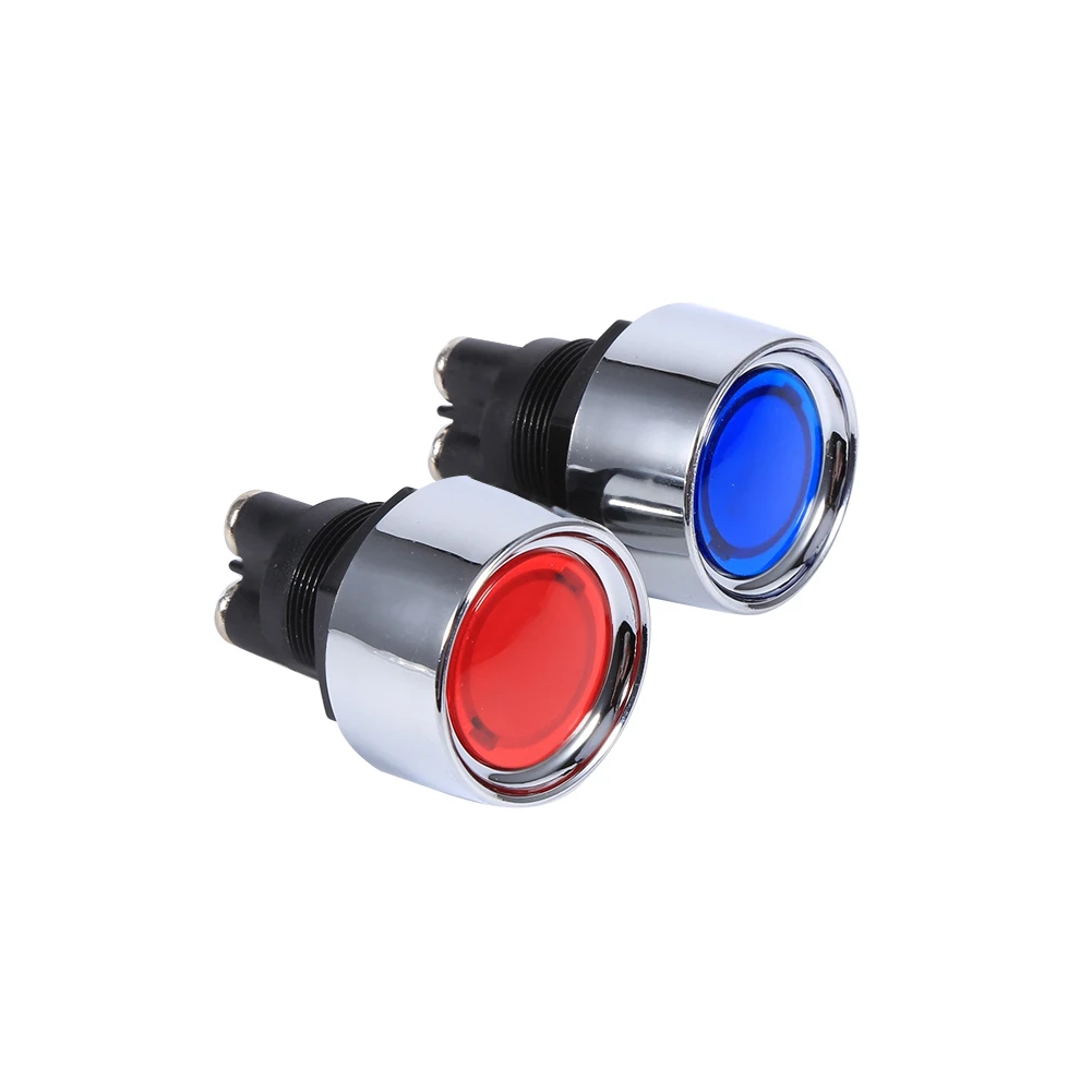 Multifunctional DC 12V 50A Ignition Switch For Vehicle Car Engine Start Button LED Luminance 3P SPST (ON)-OFF(LED)