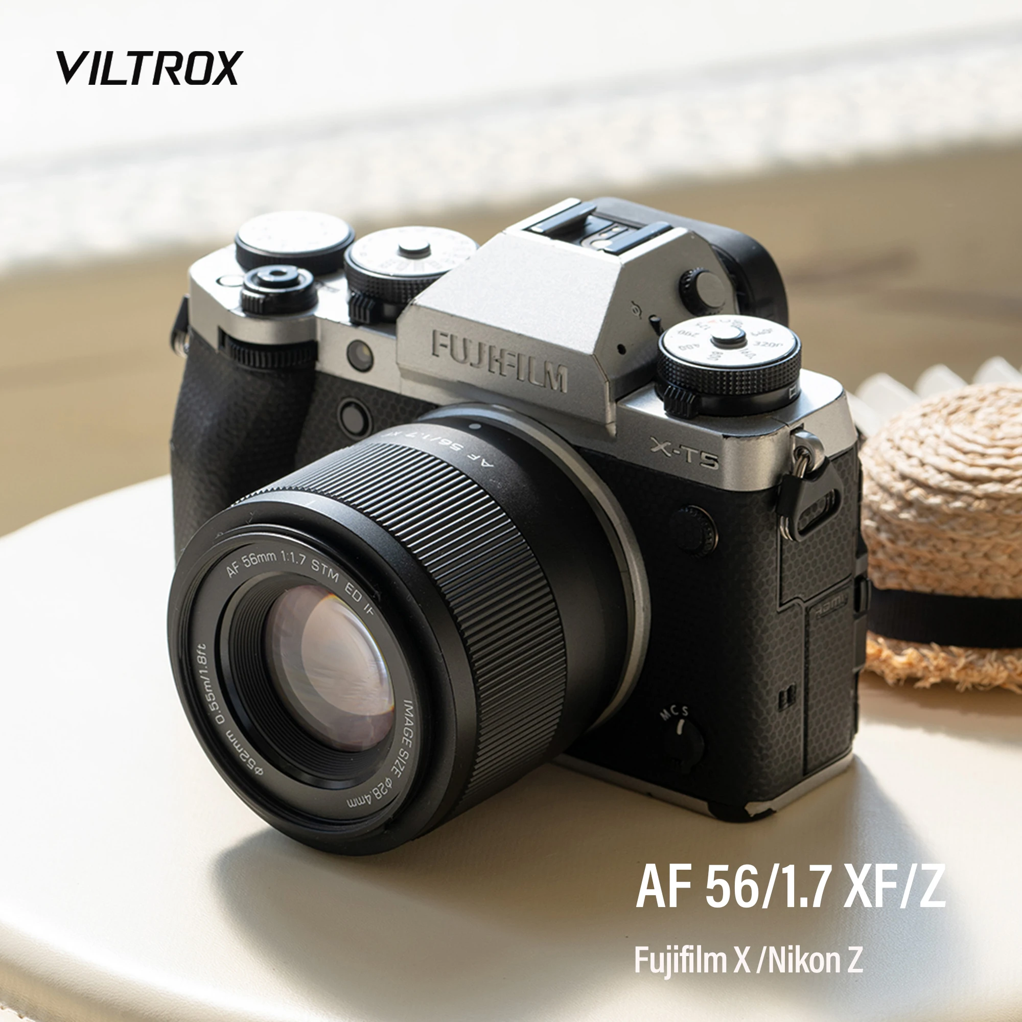 VILTROX 56mm f1.7 Fuji X Lens Nikon Z Mount Lens Auto Focus Portrait APS-C Lens For Fujifilm X Mount Camera X-T4 X-T5 T200 Z30 2